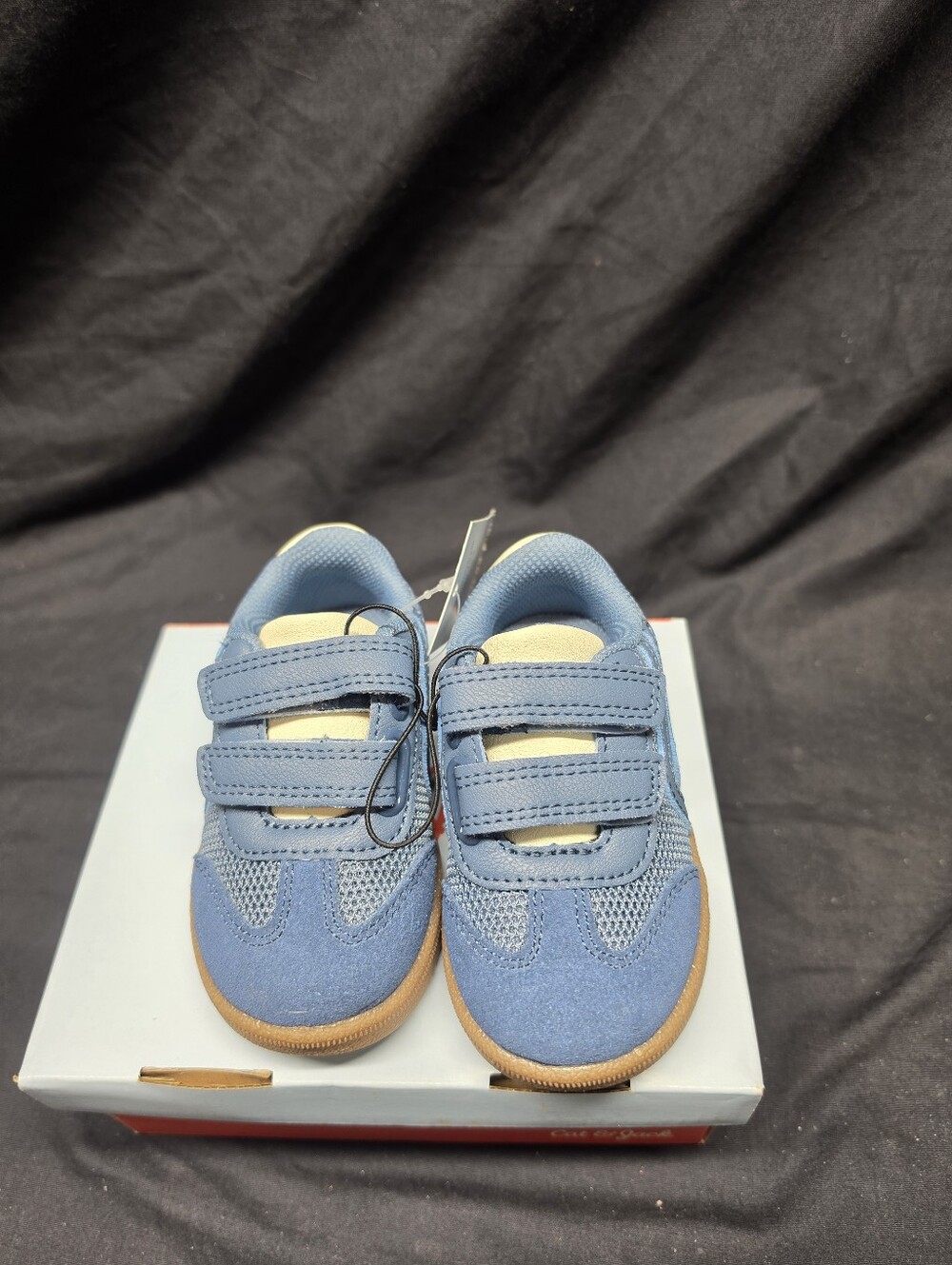 Cat & Jack Dakota Sneakers Toddler 5T,6T,& 7T Blue Navy Retro Court NWT w/ Box